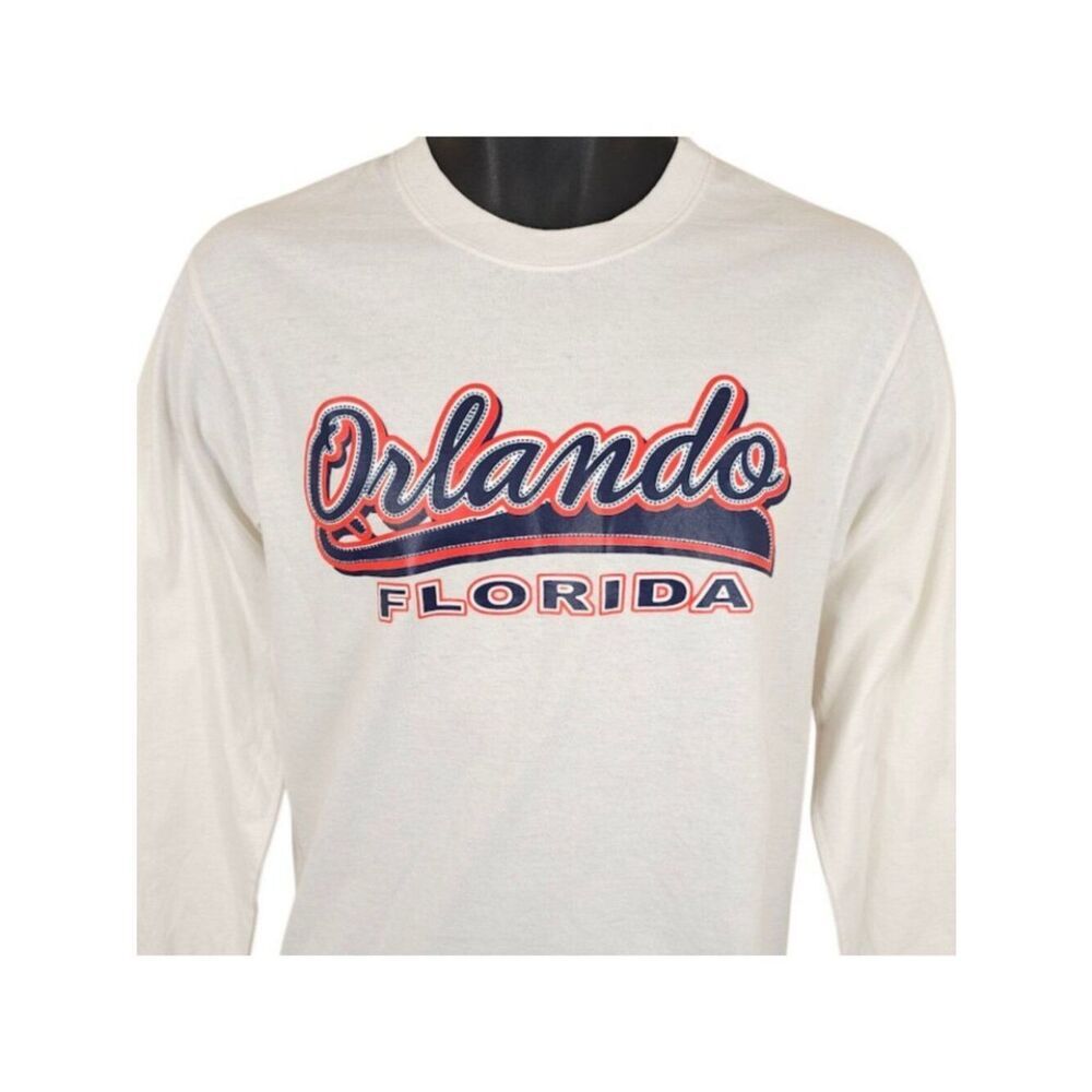 Orlando Florida T Shirt Mens Size Small White Disney Travel Destination Tee
